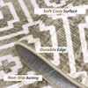 Modern Geometric Accent Rug, Contemporary Rugs Non-Slip Stain Resistant Kitchen Rug, No Shedding Carpet - 4 of 4