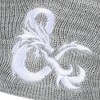 Dungeons & Dragons  Ampersand Logo Embroidery Heather Gray Acrylic Knit Cuff Beanie - 4 of 4