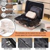 KTMBDW Luggage Sets with Spinner Wheels, Hardshell ABS Suitcase Set with TSA Lock, Lightweight Travel Suitcases (12"/20"/24"/28") - 4 of 4