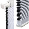 Blackout Honeycomb Shades Pleated Blinds for Windows, 45" W x 64" H, Silver White - 3 of 3
