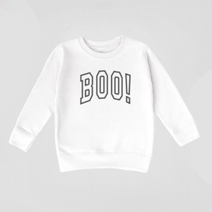 Embroidered Boo Arched - Toddler Graphic Sweatshirt - 1 of 4