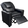 Lyngins Modern PU Leather Kids Recliner Chair with Adjustable Back & Footrest,Armchair Accent Chair for Living Room,Bedroom - 2 of 4