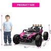 24V Kids Electric UTV, Kids Ride-on Toy Vehicle, 130W Powerful Electric Vehicle with Remote Control, LED Lights, Shock Absorber, Music - 2 of 4