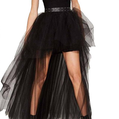 Women's Mesh high Low Tutu Skirt - Miss Sparkling
