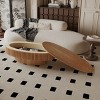 47" Modern Oval Coffee Table with Storage, Center Table with Removable Tabletop for Living Room or Apartment - Panipeachy - 2 of 4