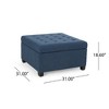 Sapphtopaz Storage Ottoman Bench, Square Ottoman with Storage, Tufted Accent Bench for Living Room, 2 in 1 Function, Work as End Table and Ottoman - 2 of 4