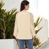 Anna-Kaci Women's Casual Sequin Ballon Long Sleeve Blouse Loose Round Neck Matching Top Party - 4 of 4
