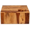 vidaXL Coffee Table Solid Sheesham Wood 27.6"x27.6"x11.8" - 4 of 4