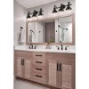 Claxy Farmhouse Bath Vanity Wall Light 3-Light Barn Sconce Oil Rubbed Bronze - 2 of 4