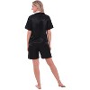 ADR Women's Satin Pajamas, Short Sleeve Pj Set - 2 of 3