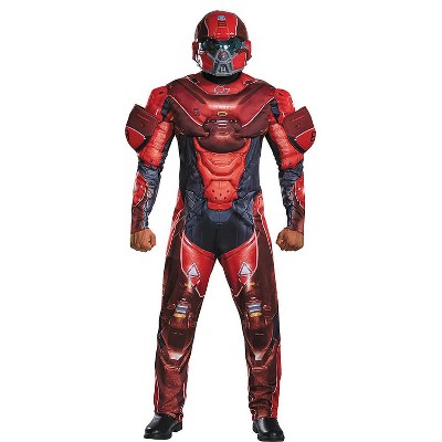 Disguise Mens HALO Red Spartan Muscle