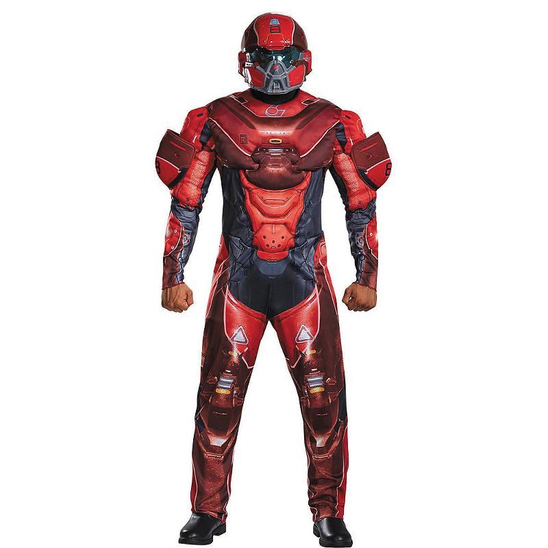 Disguise Mens HALO Red Spartan Muscle, 1 of 2