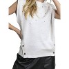 Women's Everyday Embellished Knit Top - FLYING TOMATO - 2 of 3