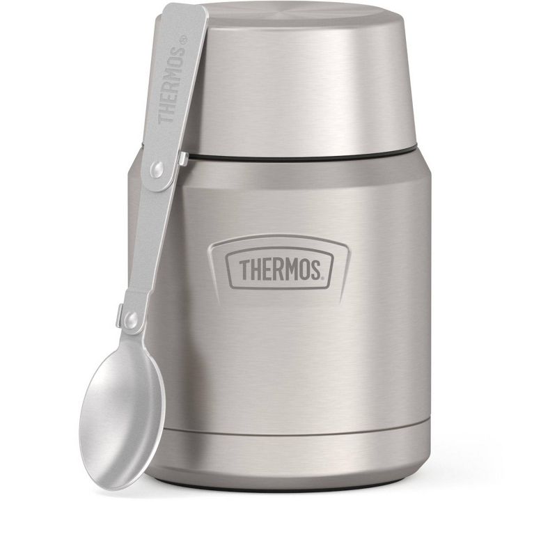Thermos Icon 16oz Stainless Steel Food Storage Jar with Spoon, 3 of 12