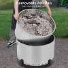 27" Smokeless Fire Pit with Adjustable Airflow, 304 Stainless Steel Wood-Burning Firepit, 360° Heat & Secondary Burn Technology, Outdoor Fire Bowl - 4 of 4