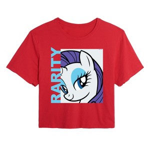 Women's - My Little Pony - Character Block Rarity Cropped Graphic T-Shirt - 1 of 4