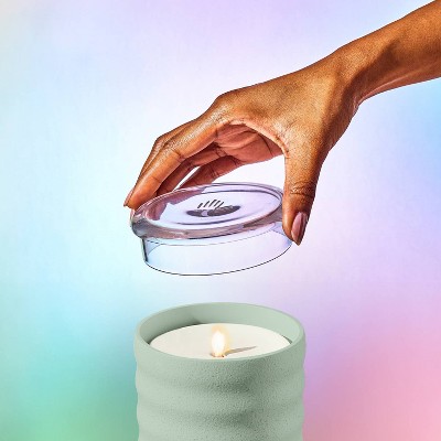 Green Flameless Candle Diffuser with Essential Oil