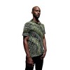 24seven men Wrinkle Resistant 3 Button Machine Washable Green Marble Polo Shirt - image 2 of 3