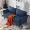Dexmalle Upholstered Loveseat 2-Seat Sofa Couch with Wooden Legs for Living Room - 3 of 4