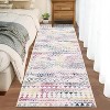 Rug Machine Washable,  Rug Non Slip Small Bedroom, Rug Low Pile Throw Rug, for Dining Room Living Room, Geometric Area Rug Entryway Rug - 3 of 4
