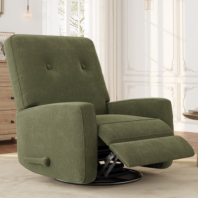 Kromax Nursery Rocking Chair - High Back Sherpa Glider For Nursing & Living Room