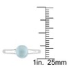 EVERLY JEWELRY |Sterling Silver 1 1/2 CT TGW Blue Chalcedony Fashion Ring - 3 of 3
