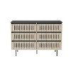 HDZNVF Large Capacity, Modern Minimalist 6 Drawer Cabinet - 3 of 4