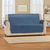 Collections Etc Soft Velvet Waterproof Quilted Furniture Cover - 2 of 3