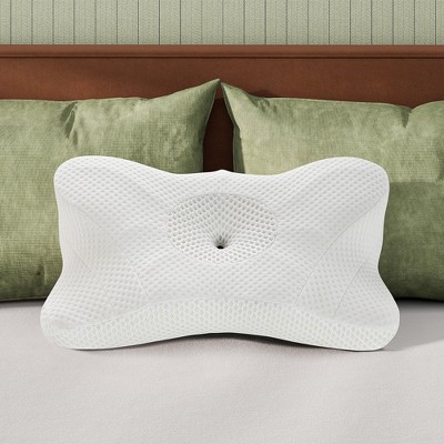 DOMETOUR Ergonomic Foam Neck Pillow, Neck Support, Neck Protection Good Sleep