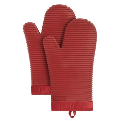 thumbnail image 2 of 24 Pairs Oven Mitts - 11 Inch Heat Resistant Kitchen Gloves With Terry Cloth Lining (8 Colors) 2 of 13
