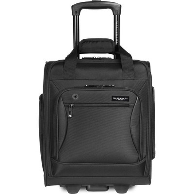 WallyBags Solutions 16 Underseat Bag with Padded Electronics Pockets, Black