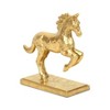 HomeRoots 7" Gold Cast Iron Horse Tabletop Sculpture - 4 of 4