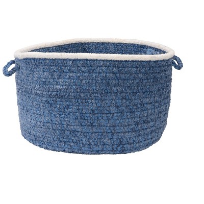 Colonial Mills Silhouette Utility Basket, 14 by 10-Inch, Blue Ice