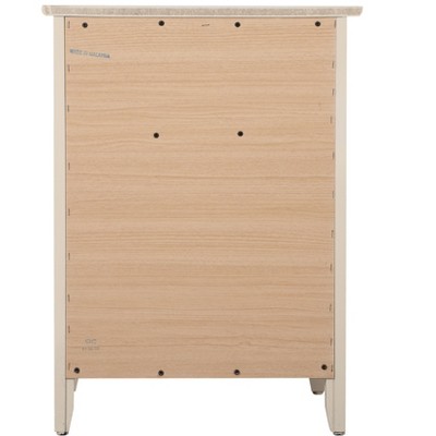 Lzzy Beige Solid & Manufactured Wood 1-Drawer Nightstand