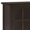 WyndenHall Large Stratford Sideboard Buffet Dark Chestnut Brown: Contemporary Style, Pine & Plywood Frame, 3 Drawers, Fixed Shelves - 4 of 4