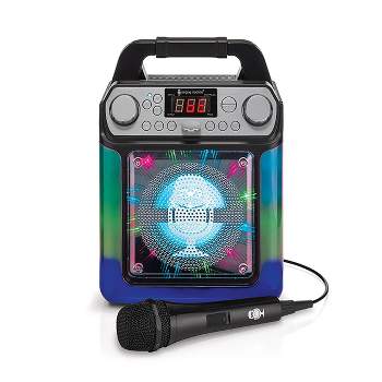 Singing Machine SML682BTBK Groove Cube Karaoke Player with Bluetooth and  Echo Control, Battery Powered, Black