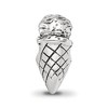 Black Bow Jewelry Sterling Silver Ice Cream Cone Bead Charm - 3 of 4