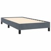Bed Frame Dark Gray Velvet, Plywood, Engineered Wood Twin XL - 3 of 4