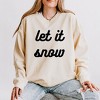 Simply Sage Market Women's Lightweight Garment Dyed Graphic Sweatshirt Let It Snow Bold Cursive - 2 of 4