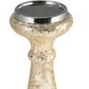 Glass Pillar Candle Holder with Glam Design - Elegant Taper Holder for Home & Office Decor - Sturdy & Stylish for Living Room & Bedroom - 3 of 4