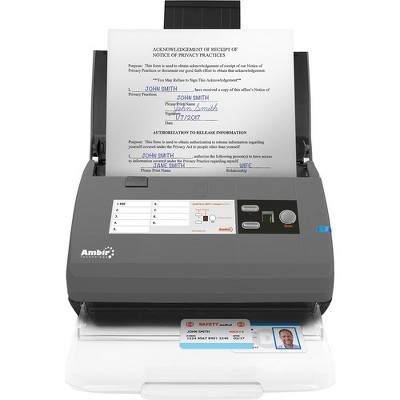 Ambir ImageScan Pro 830ix Sheetfed Scanner - 600 dpi Optical - 48-bit Color - 16-bit Grayscale - 30 ppm (Mono) - 25 ppm (Color) - Duplex Scanning