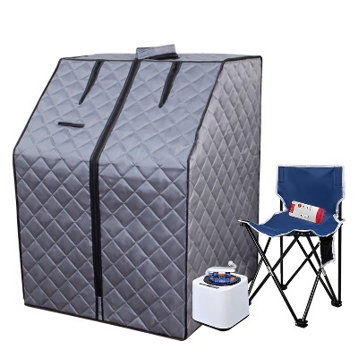 Vynxaria Portable Sauna for Home - Steam Sauna Tent, Personal Sauna - Sauna Heater, Tent, Chair, Remote Included for Home Sauna