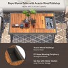 YOOCOZZ 6-Piece Rope L-Shaped Set with Acacia Wood Table and Rope Benches - 4 of 4