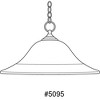 Progress Lighting Trinity 1-Light Pendant, Brushed Nickel, Etched Glass Shade - 2 of 2