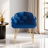 CENGHU Modern Velvet Accent Chair, Luxury Handmade Armchair with Gold Legs, for Living Room and Bedroom - 4 of 4