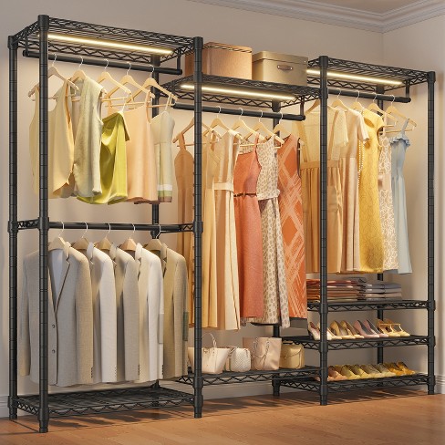 Adjustable Single Rod Garment Rack Black - Room Essentials™ : Target