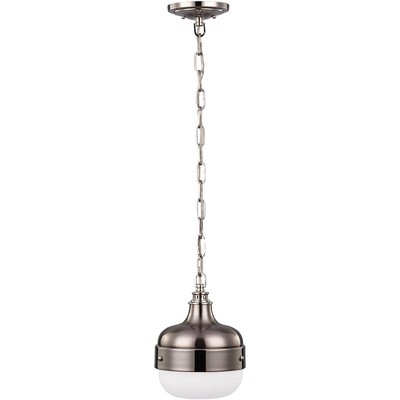 Feiss Cadence 8" Wide Polished Nickel Mini Pendant Light