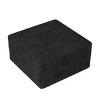 Sapphtopaz Modern Corduroy Ottoman Upholstered Sofa Comfy Square Foot Stool Shoe Bench Desk Foot Rest for Living Room, Bedroom, Entryway - 2 of 4