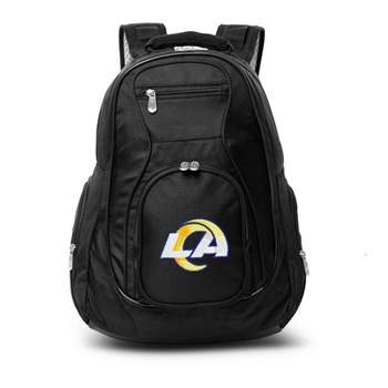 NFL Los Angeles Rams Premium 19" Laptop Backpack - Black
