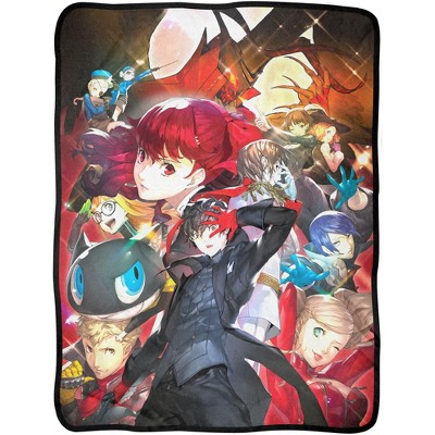 Persona 5 Video Game Royal Poster Print Fleece Throw Blanket 45" x 60"